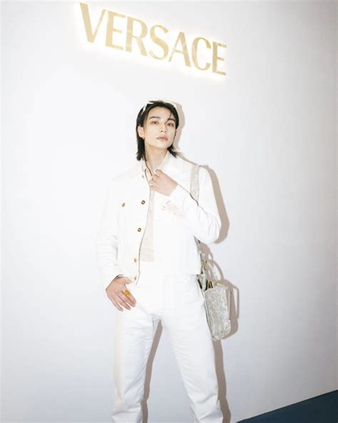 global ambassador of versace list|hyunjin Versace show.